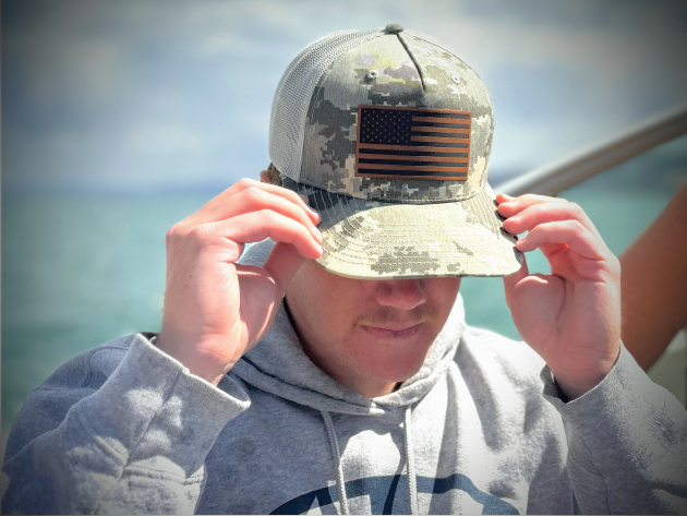american flag digital camo hat